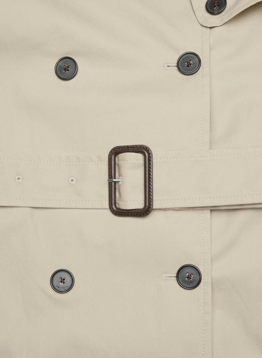 finch-trenchcoaten - city twill marcona beige