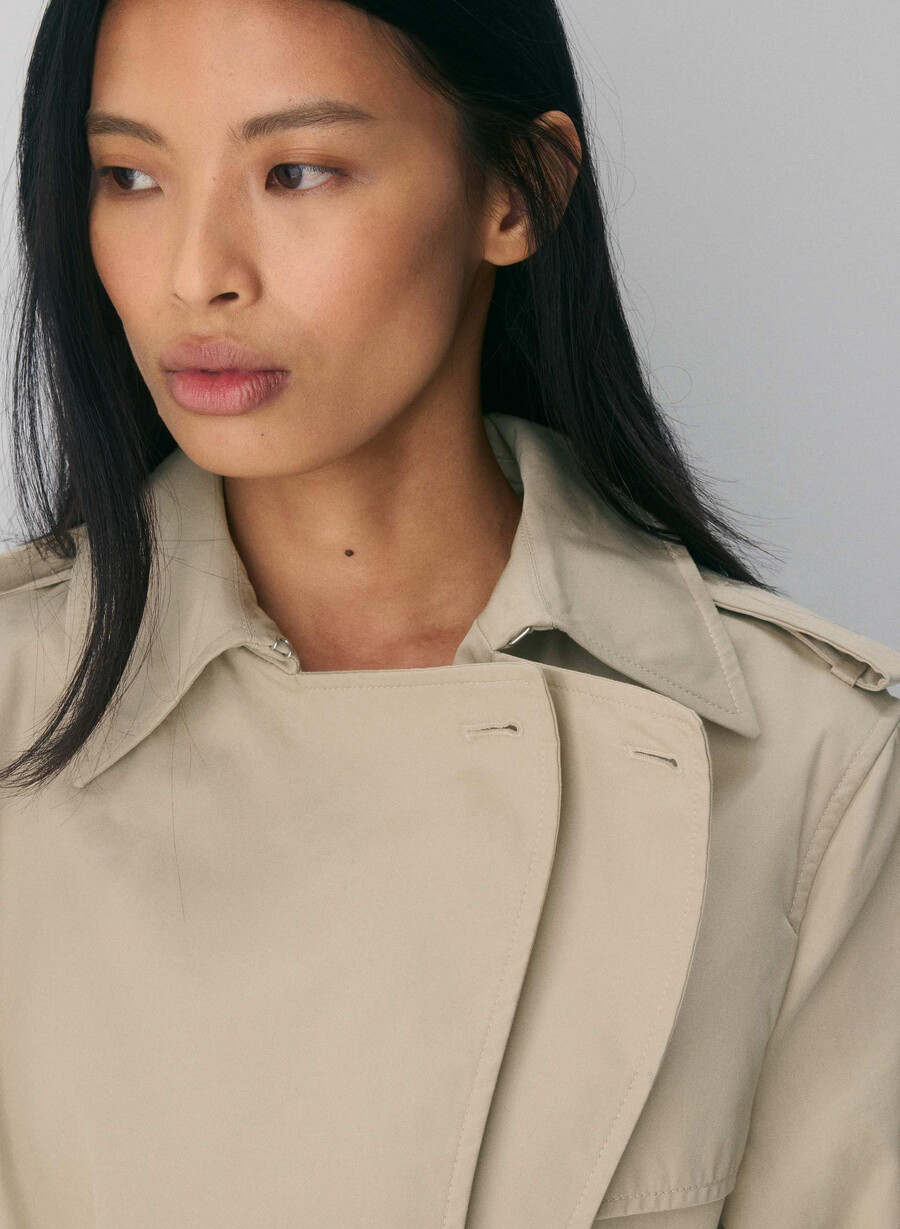 finch-trenchcoaten - city twill marcona beige
