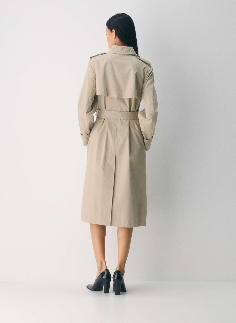 finch-trenchcoaten - city twill marcona beige