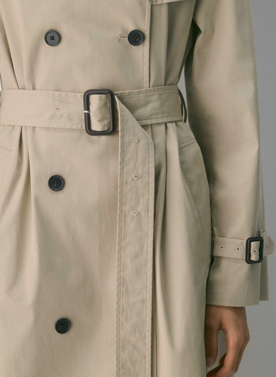 finch-trenchcoaten - city twill marcona beige