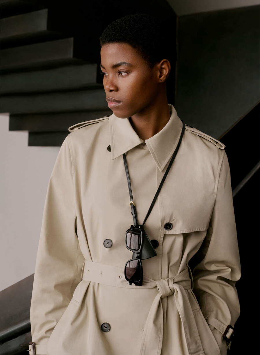 finch-trenchcoaten - city twill marcona beige