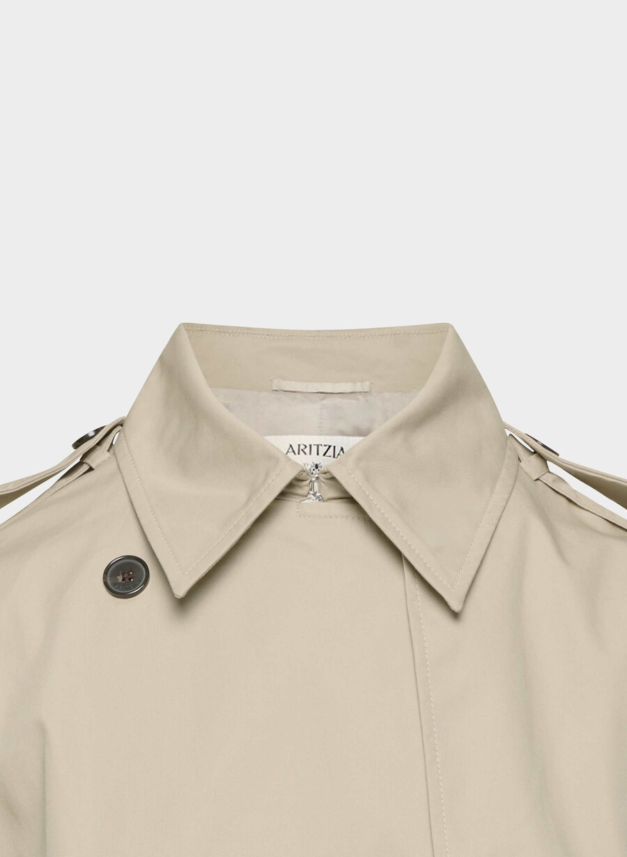 finch-trenchcoaten - city twill marcona beige