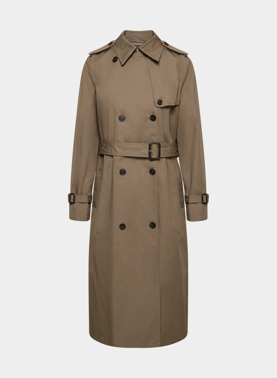 finch-trenchcoaten - city twill folio brun