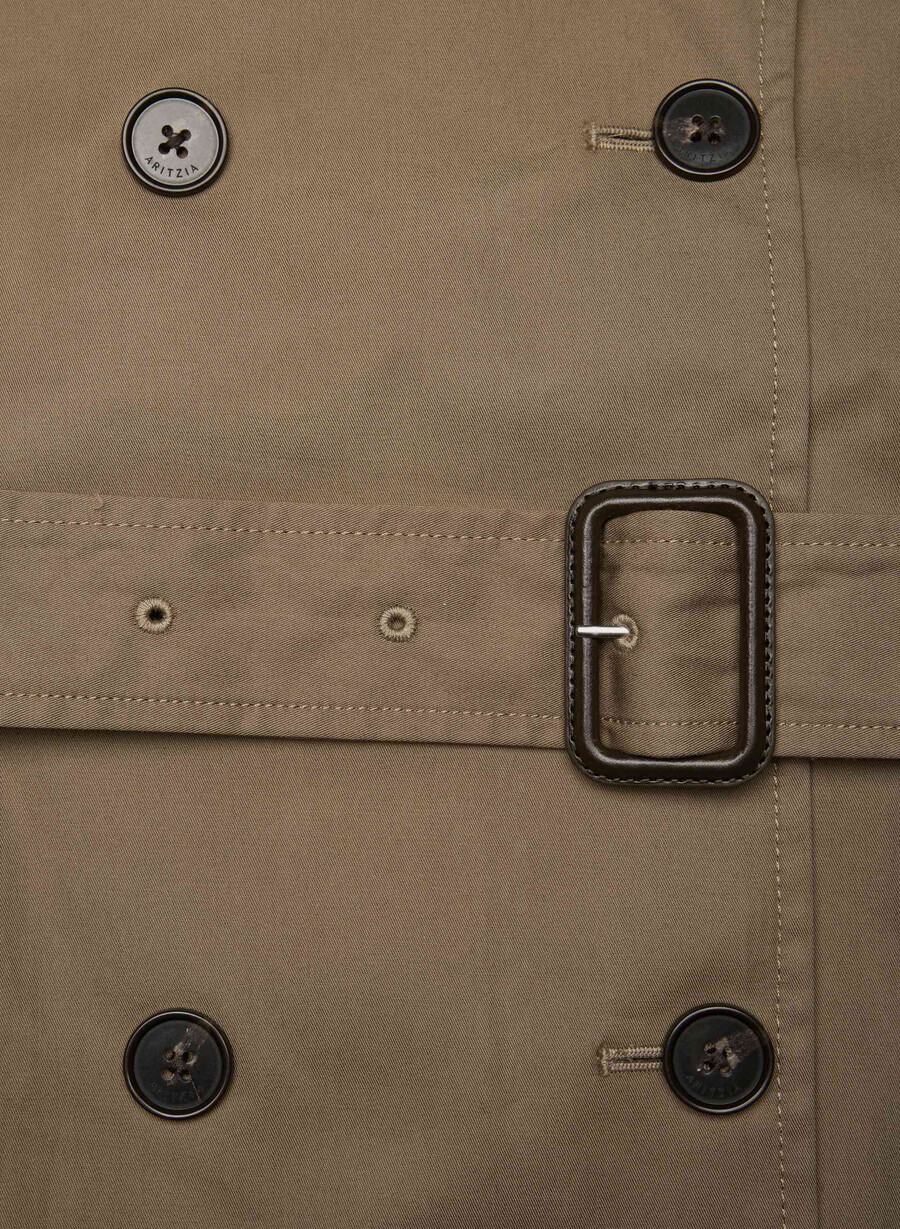 finch-trenchcoaten - city twill folio brun