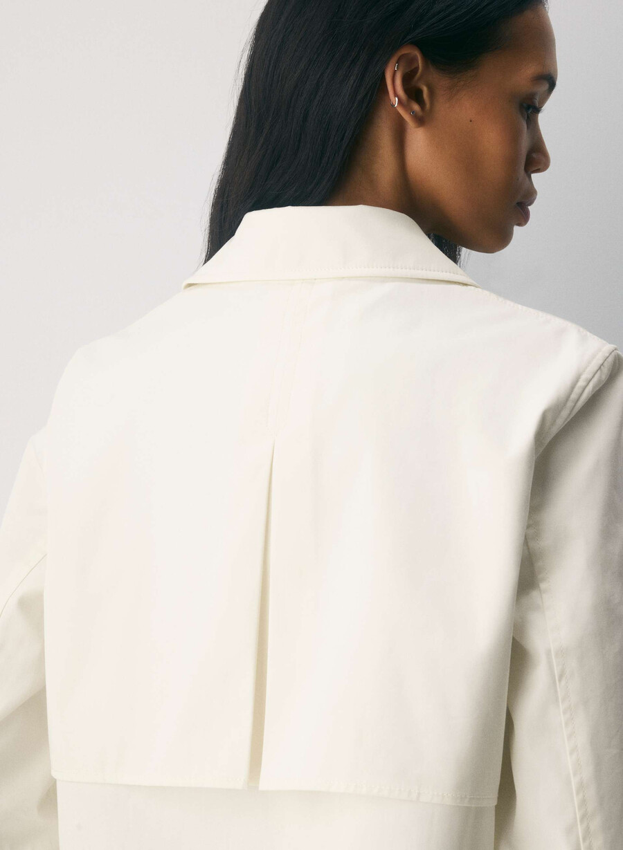esquire trench coat - city twill lys bjØrk
