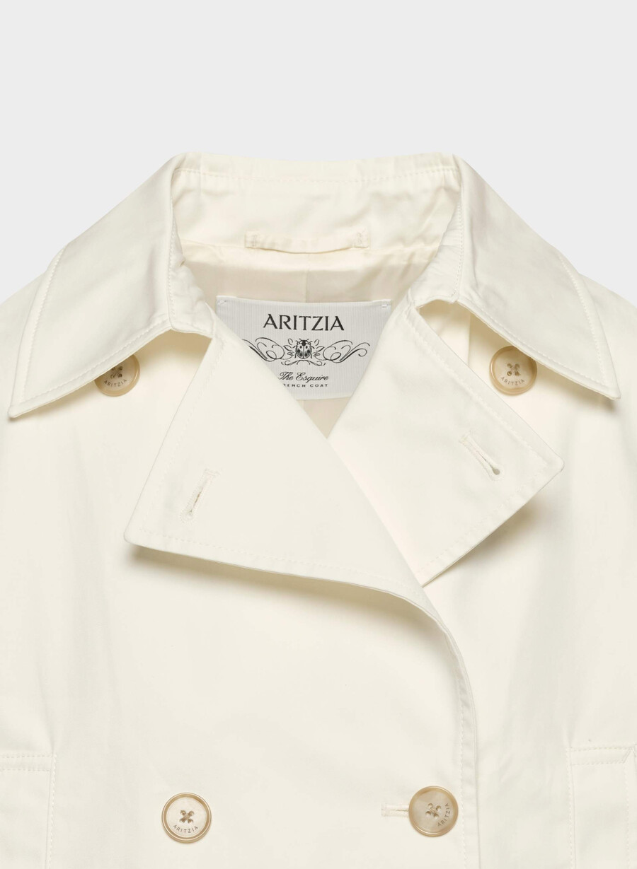 esquire trench coat - city twill lys bjØrk