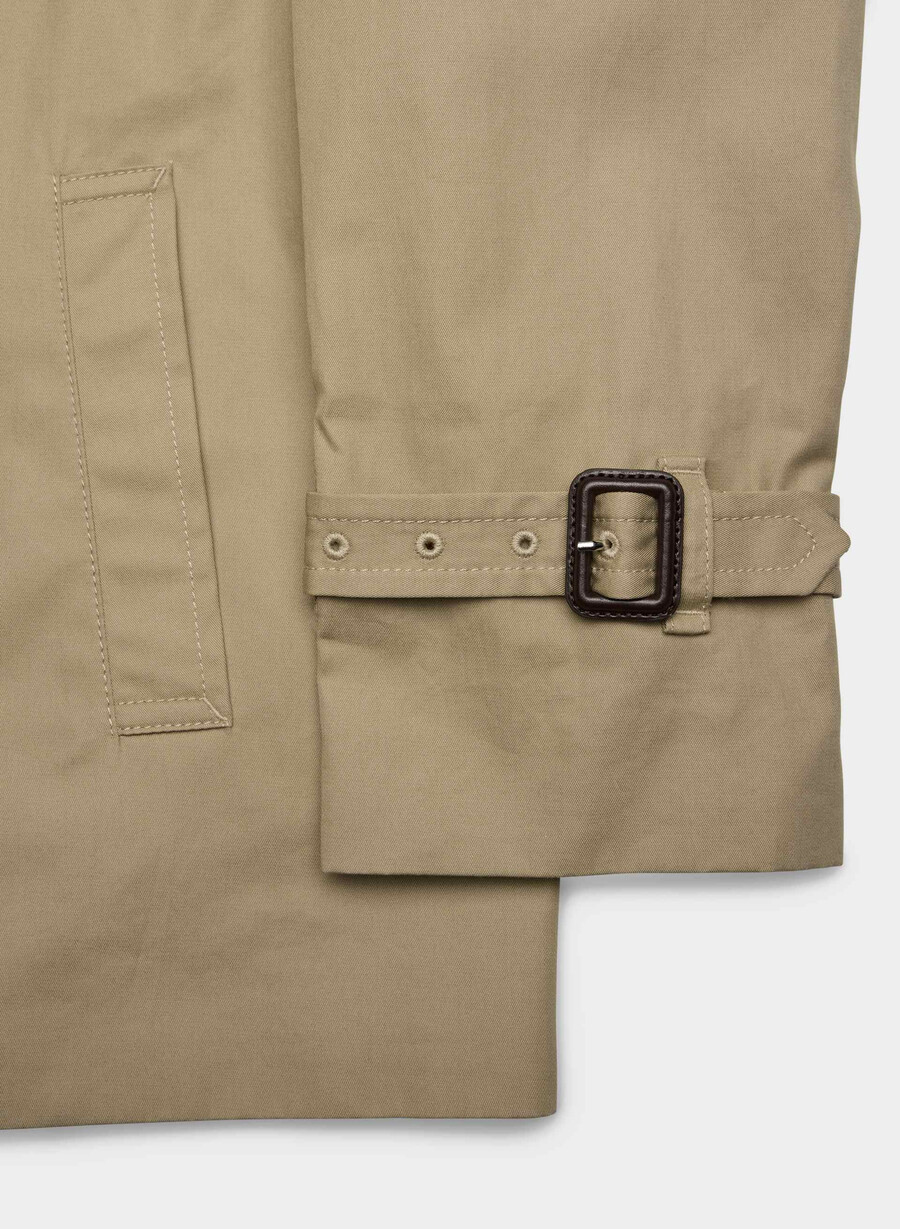 esquire trench coat - city twill wicker tan