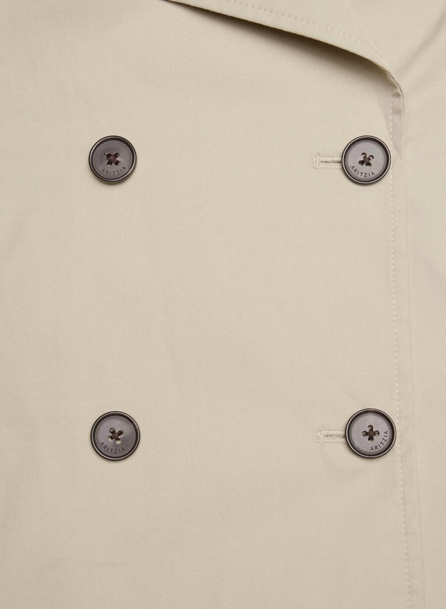 esquire trench coat - city twill marcona beige