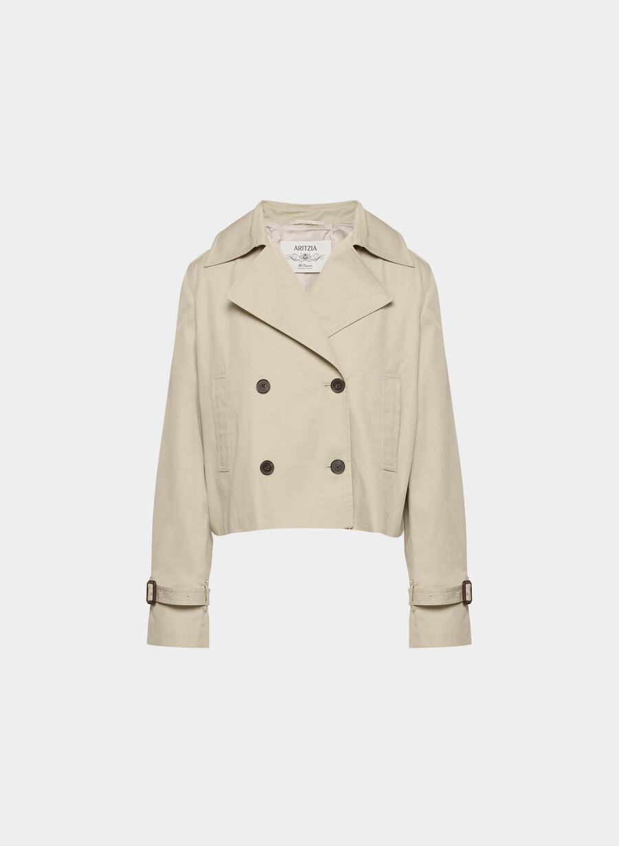 esquire trench coat - city twill marcona beige