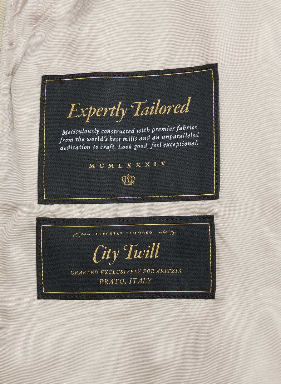 esquire trench coat - city twill marcona beige