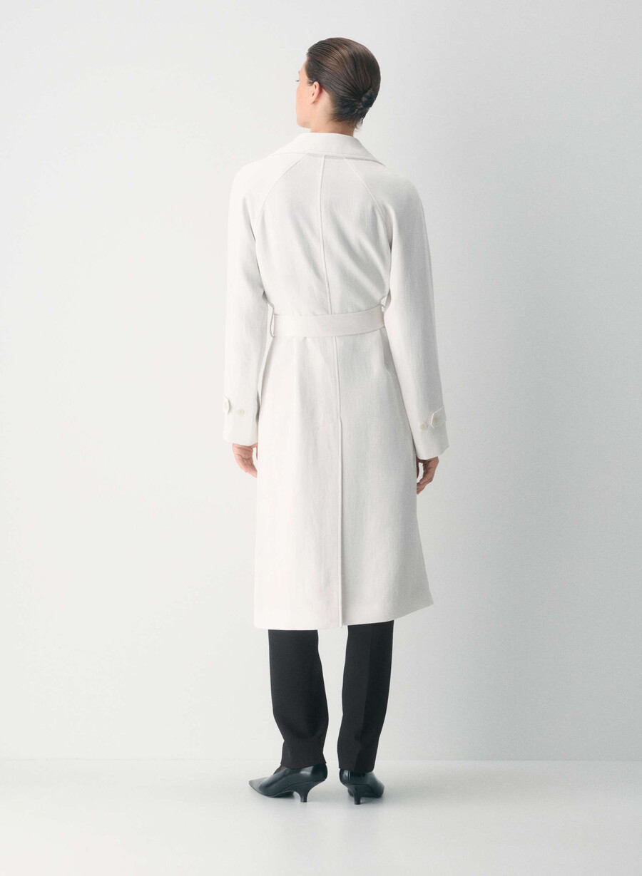 splendor trench coat - crepette lys bjØrk