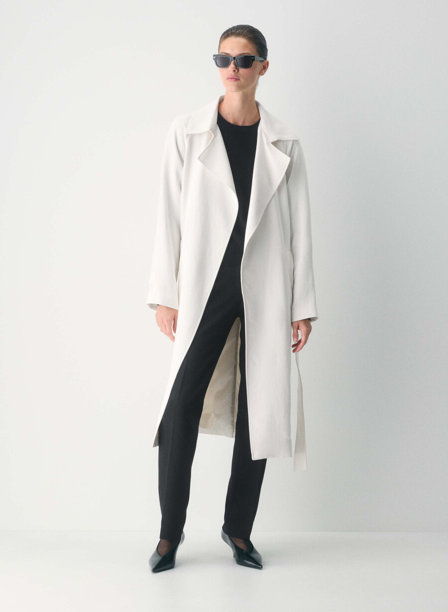 splendor trench coat - crepette lys bjØrk