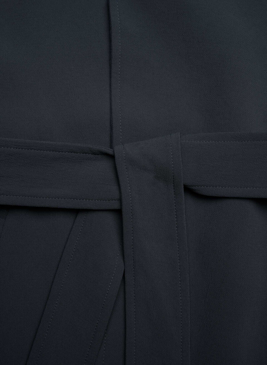 splendor trench coat - crepette mØrk navy