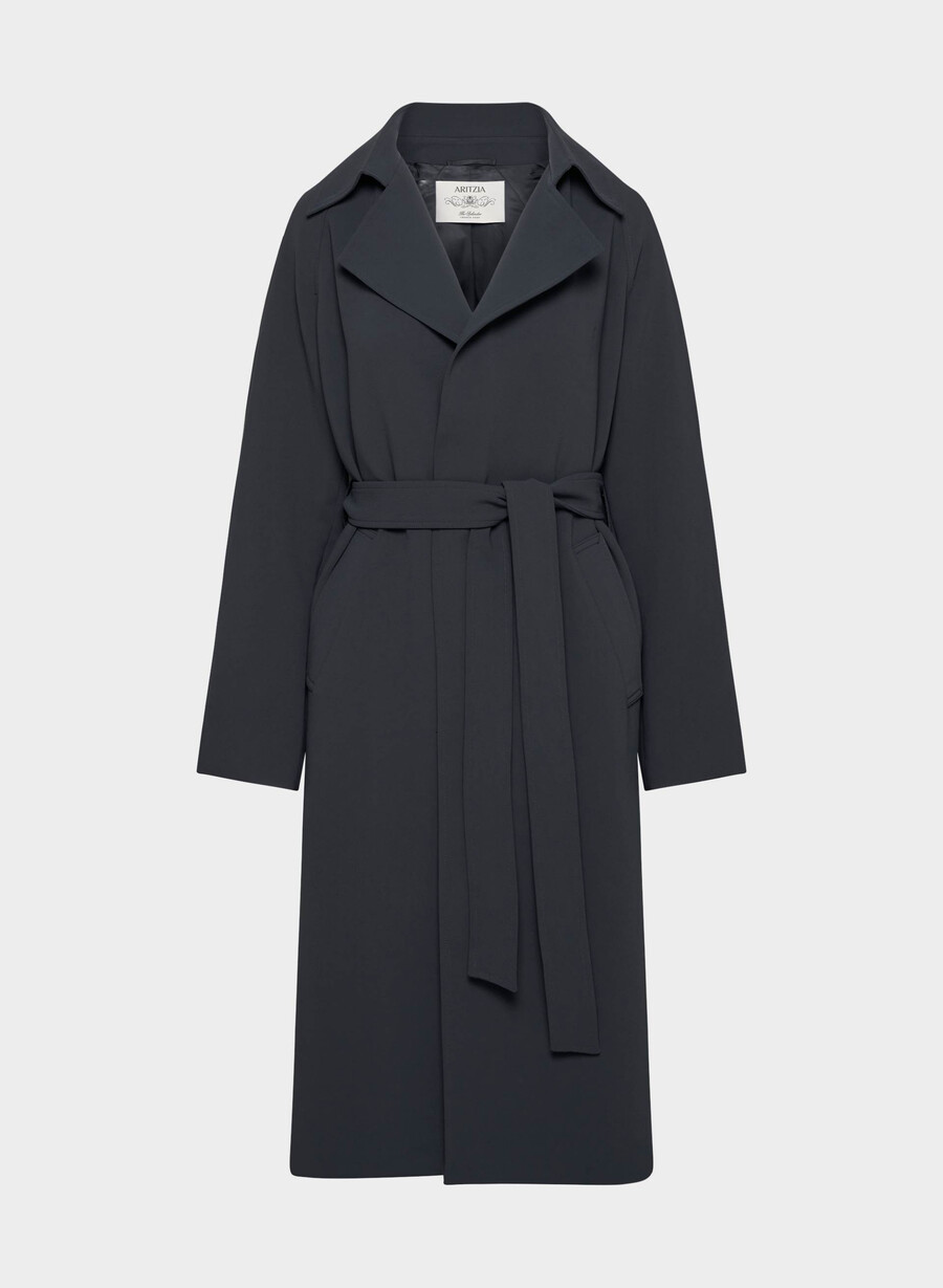 splendor trench coat - crepette mØrk navy