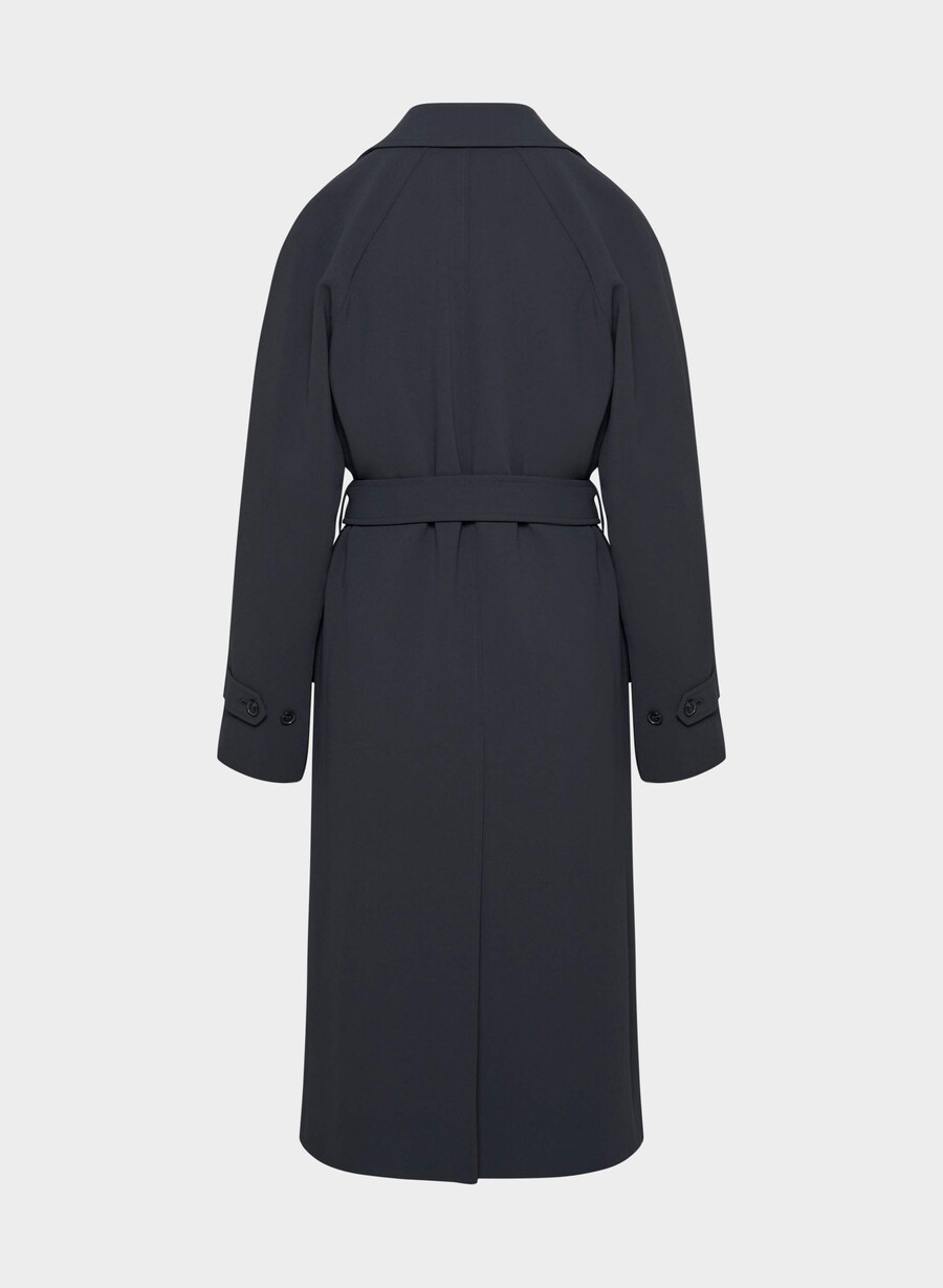 splendor trench coat - crepette mØrk navy