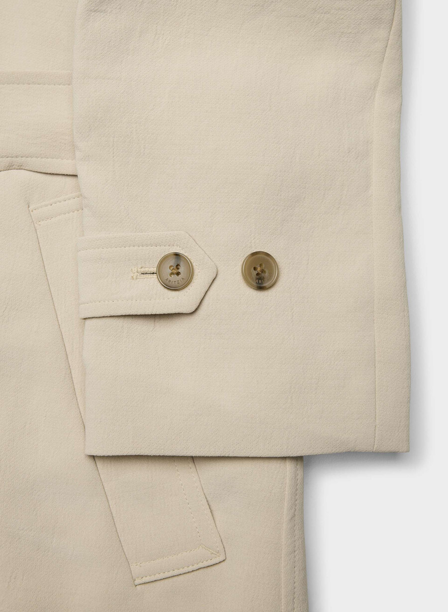 splendor trench coat – crepette marcona beige