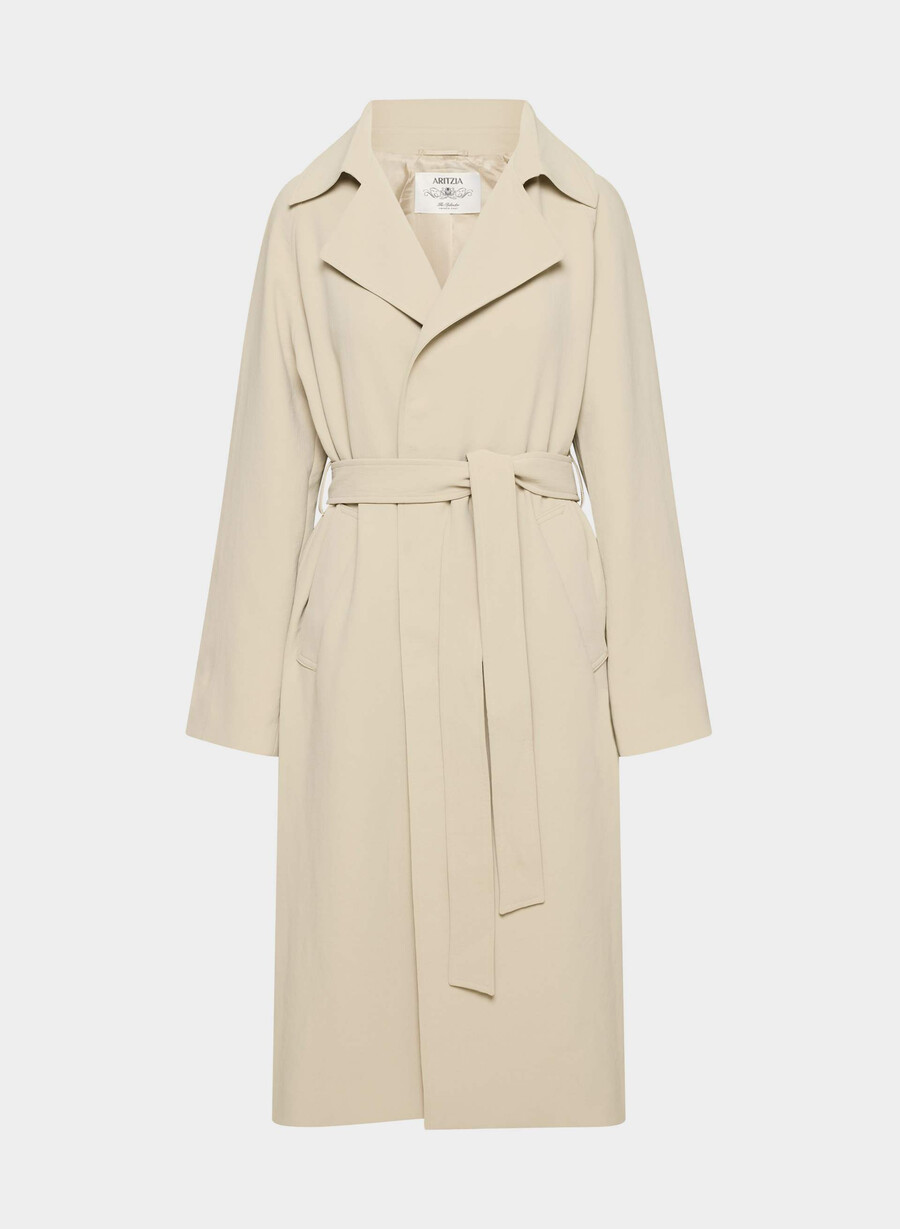 splendor trench coat – crepette marcona beige