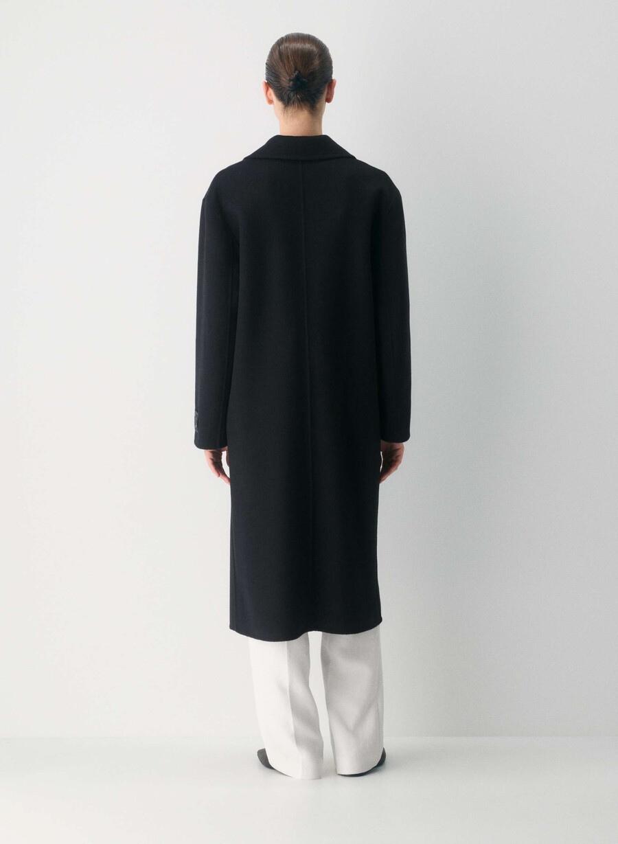 den eneste dobbeltsidige kåpen - luxe rewool svart