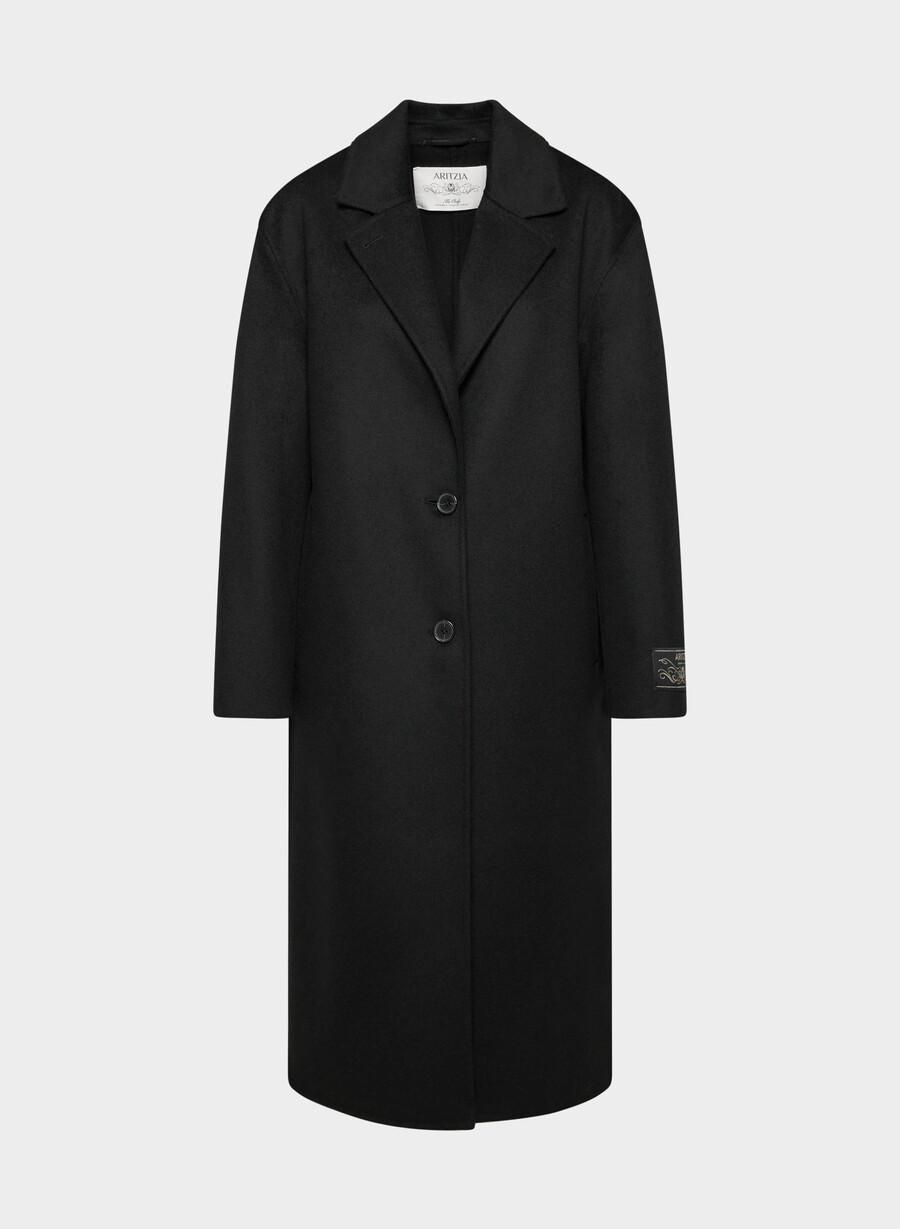 den eneste dobbeltsidige kåpen - luxe rewool svart