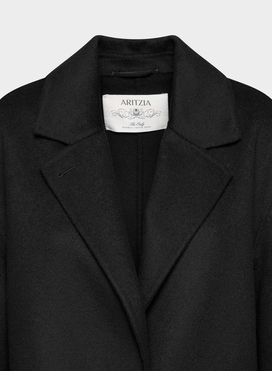 den eneste dobbeltsidige kåpen - luxe rewool svart