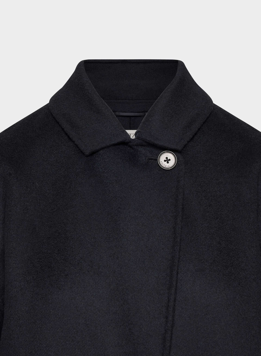 den eneste dobbeltsidige kåpen - luxe rewool mØrk navy