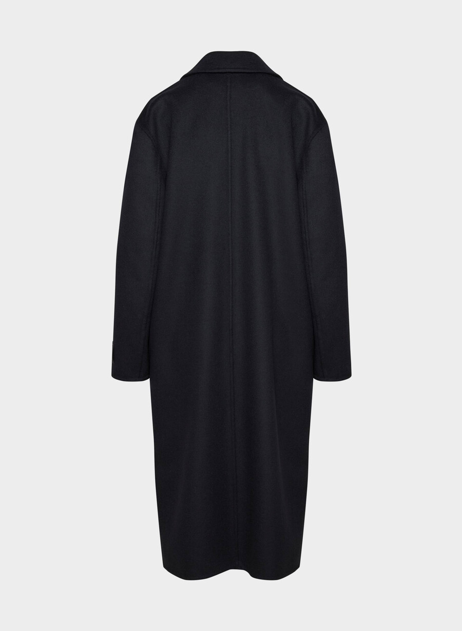 den eneste dobbeltsidige kåpen - luxe rewool mØrk navy