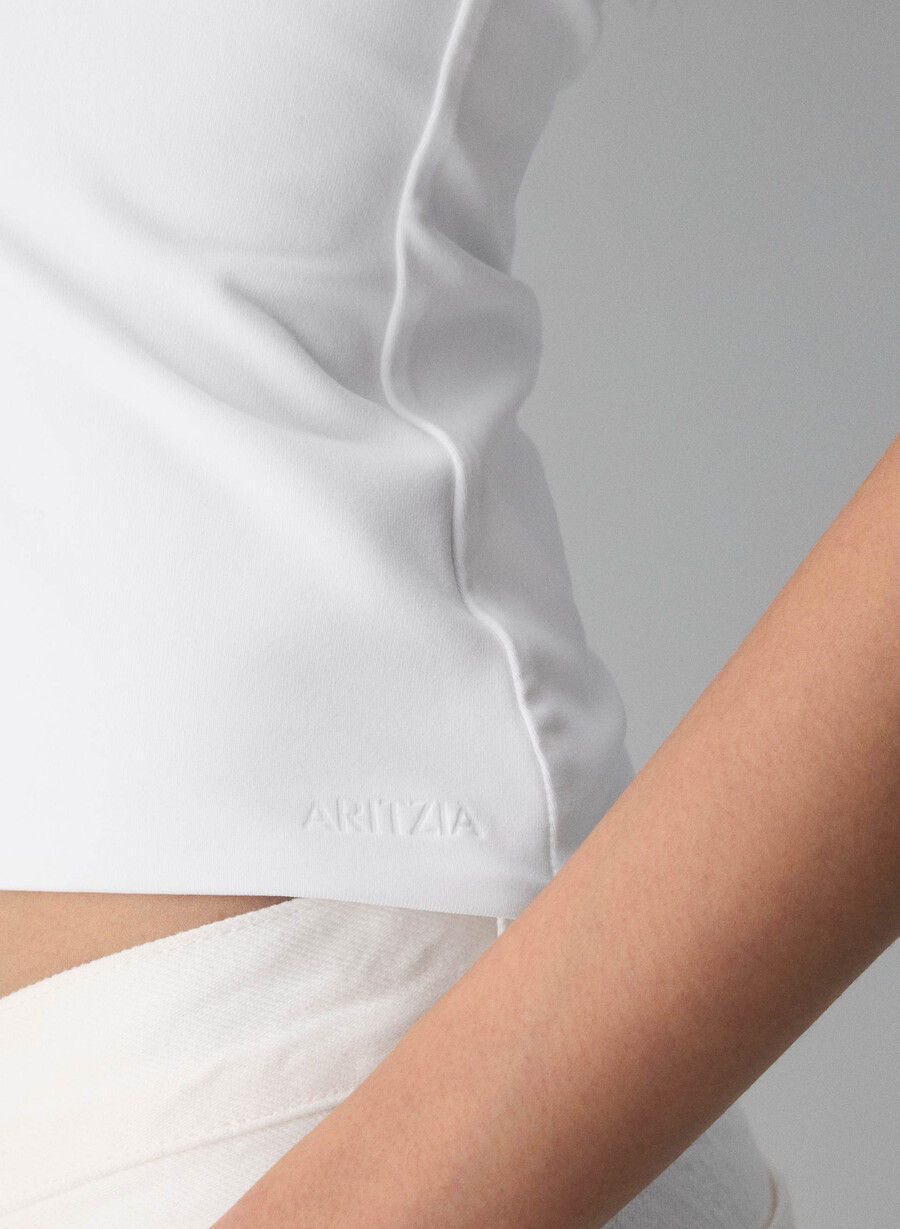 original contour flyer polo t-skjorte klar hvit