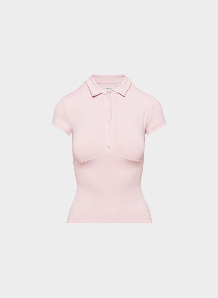 original contour flyer polo t-skjorte mørk rosa