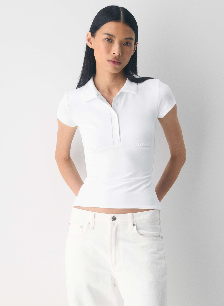 original contour flyer polo t-skjorte mørk rosa