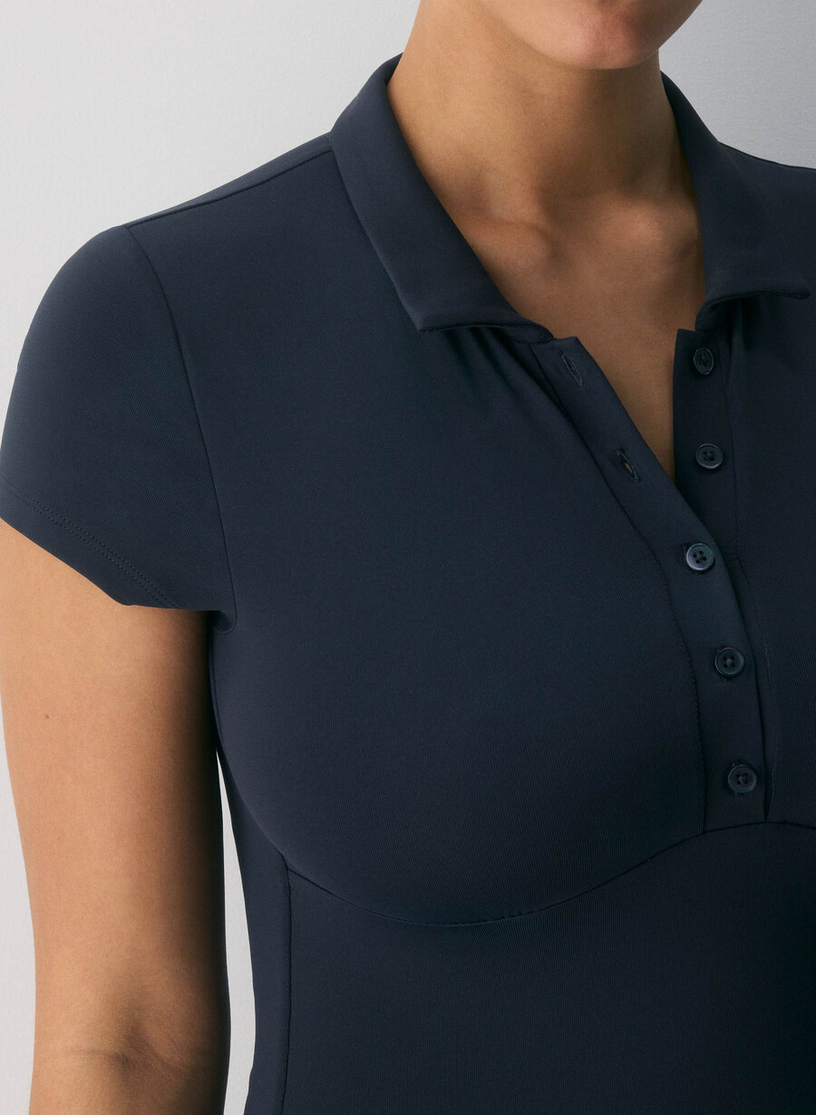 original contour flyer polo t-skjorte mØrk navy