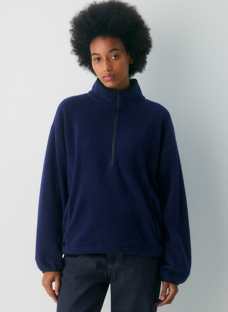 mellow mockneck true indigo