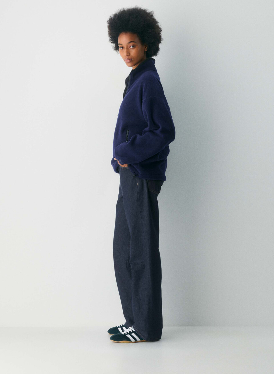 mellow mockneck true indigo