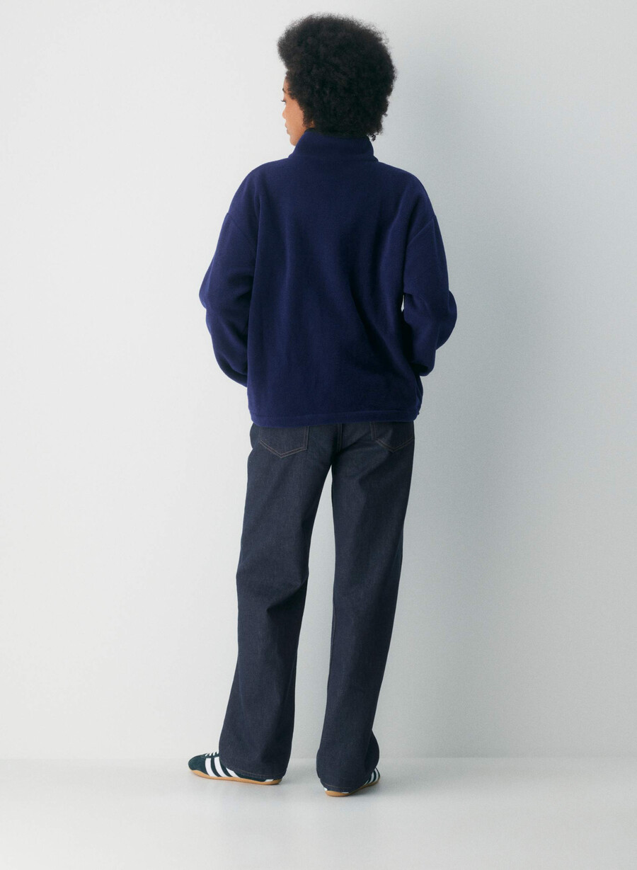 mellow mockneck true indigo