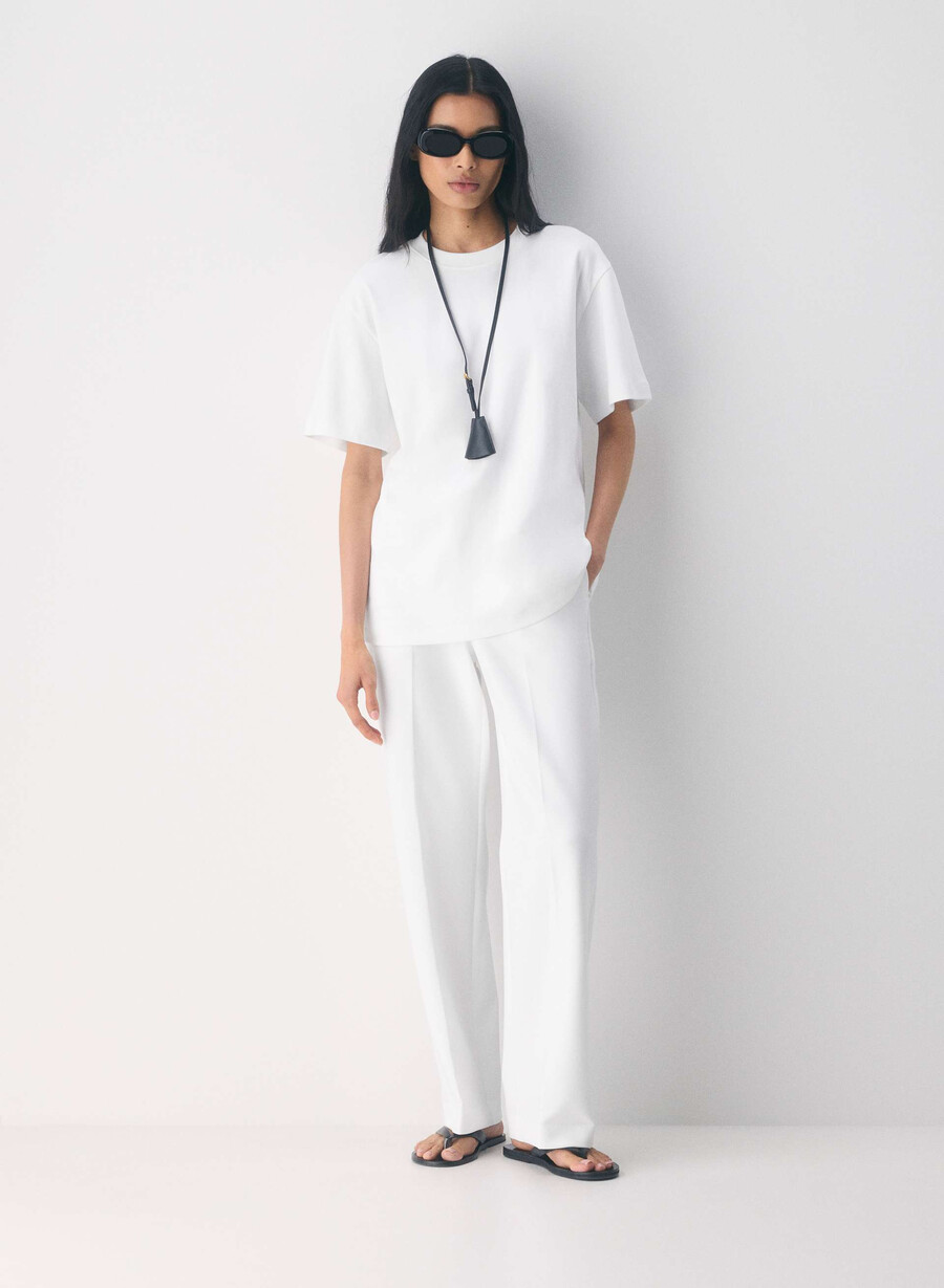 new agency pant - reessential hvit