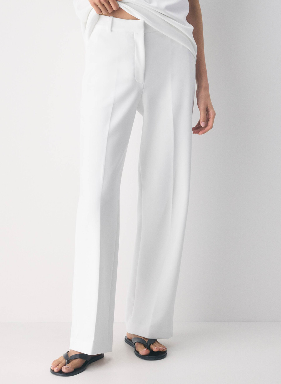 new agency pant - reessential hvit