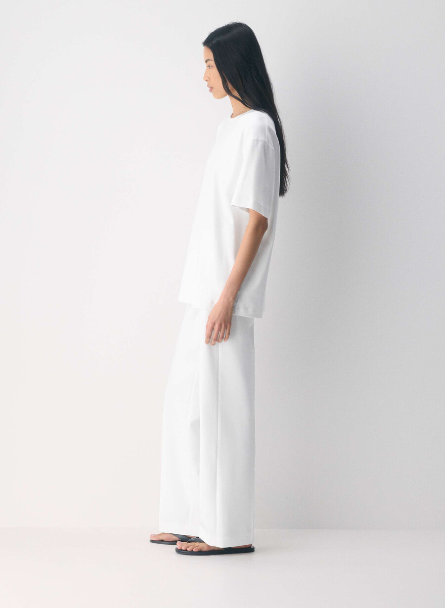 new agency pant - reessential hvit