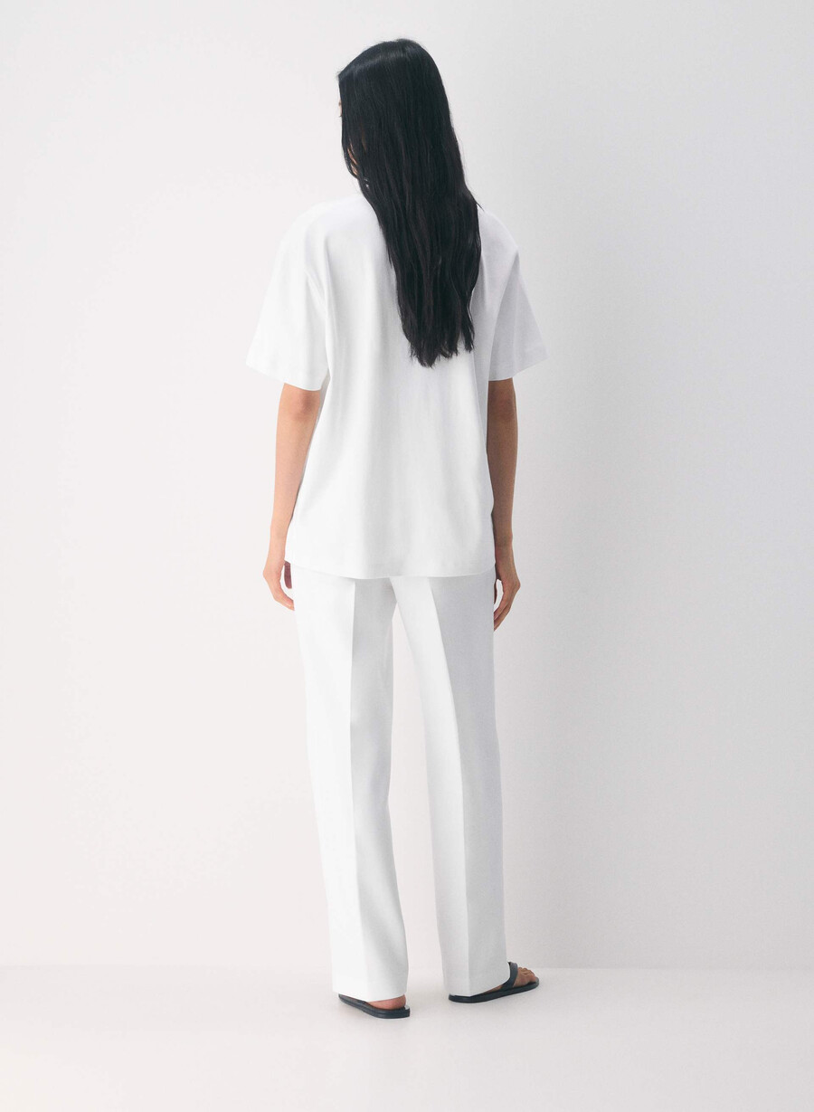 new agency pant - reessential hvit