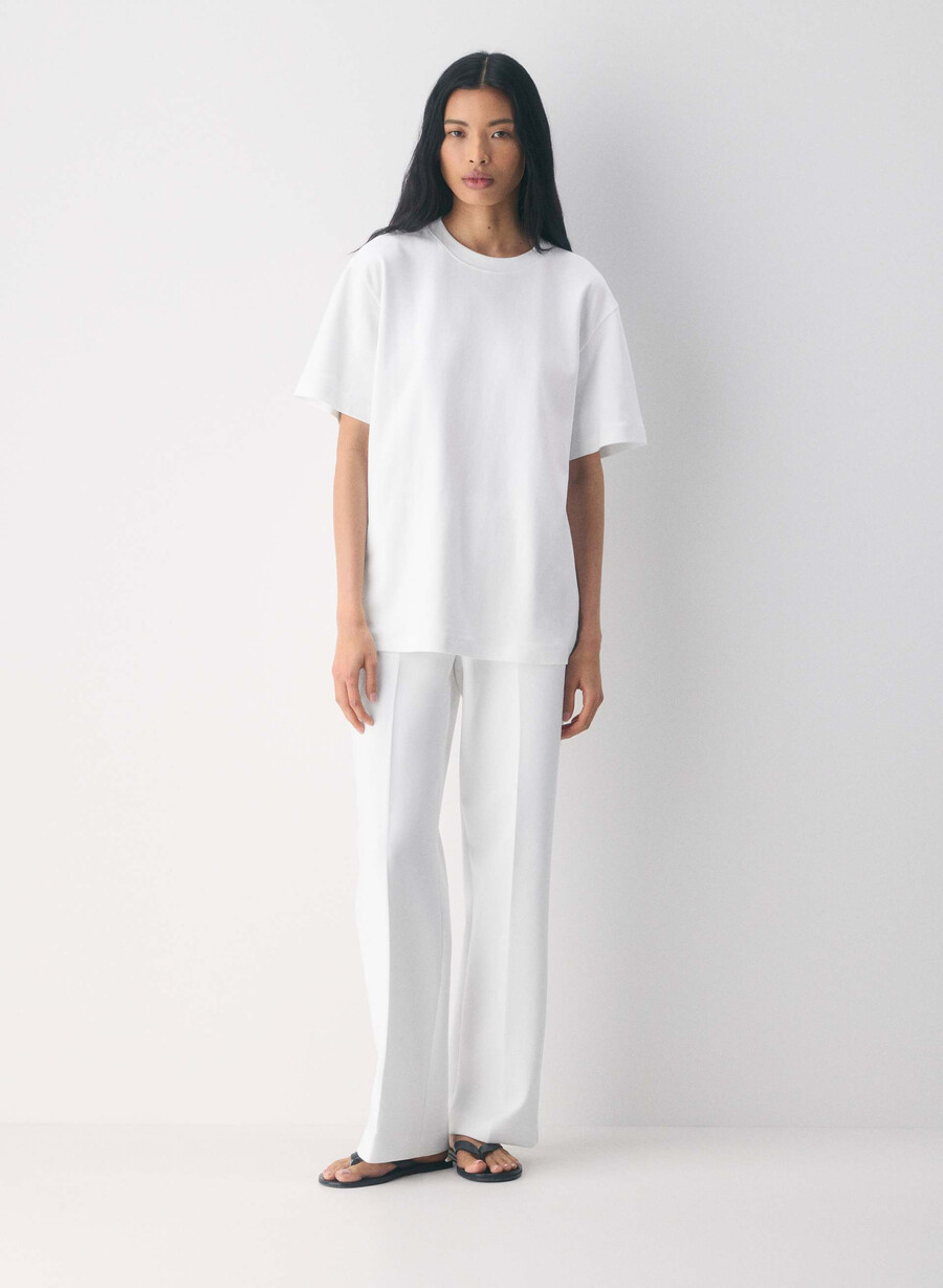 new agency pant - reessential hvit