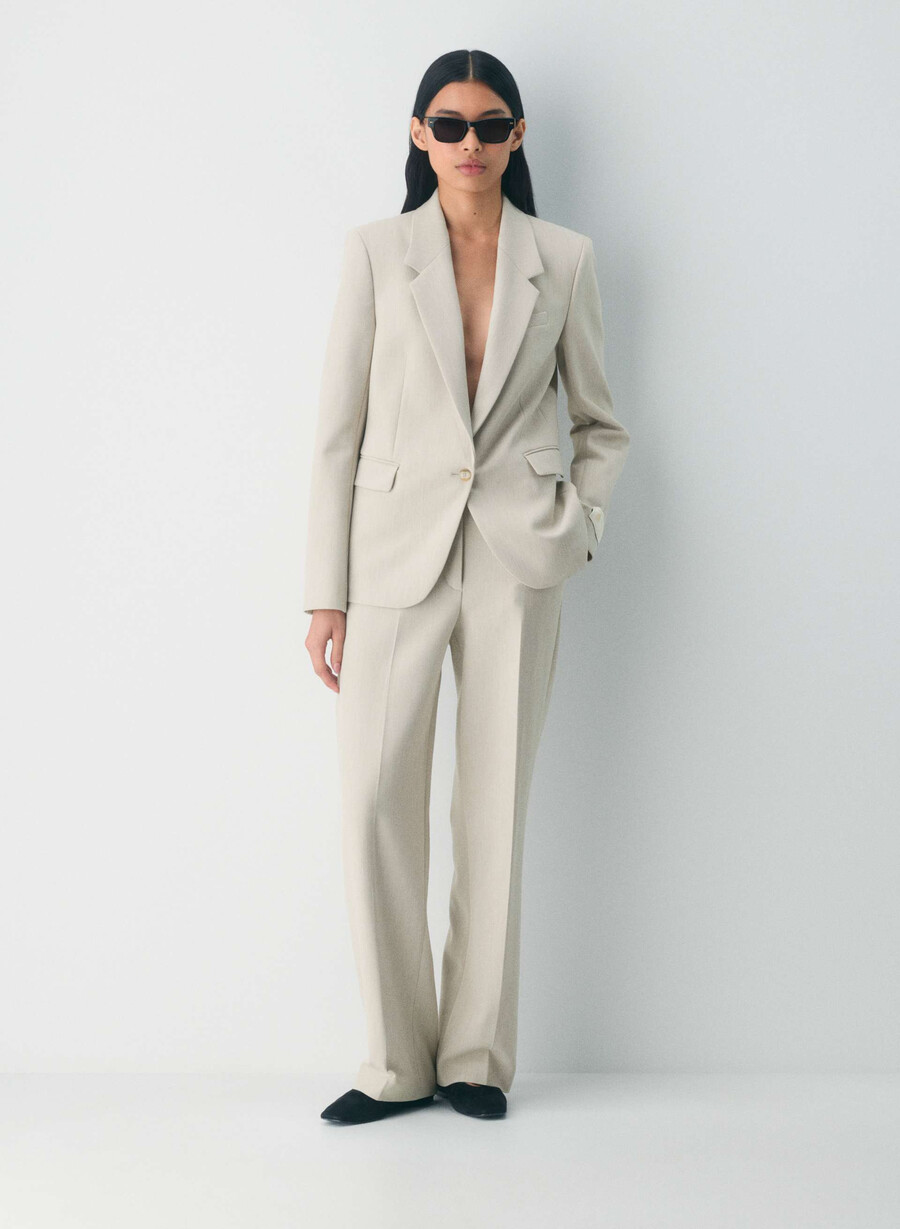 new agency pant - reessential heather matte pearl