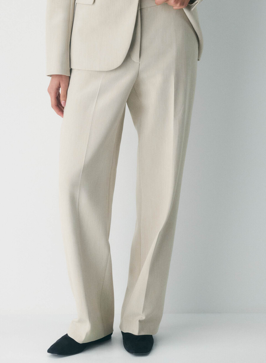 new agency pant - reessential heather matte pearl