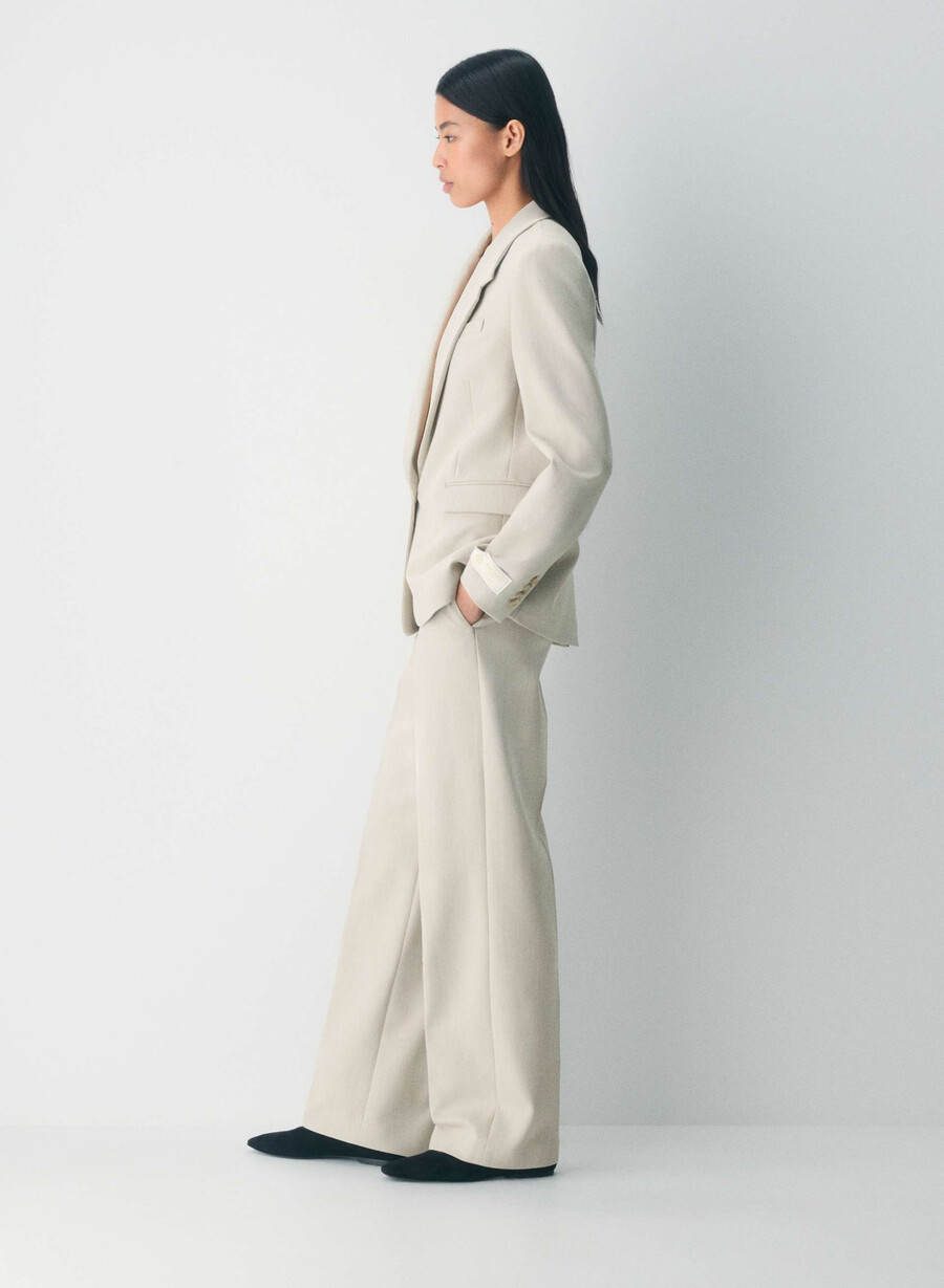 new agency pant - reessential heather matte pearl