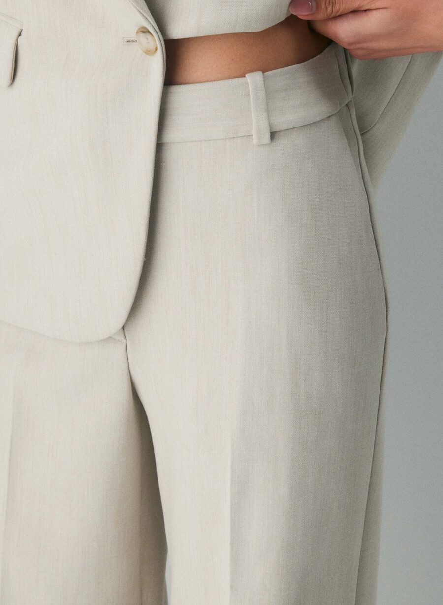 new agency pant - reessential heather matte pearl