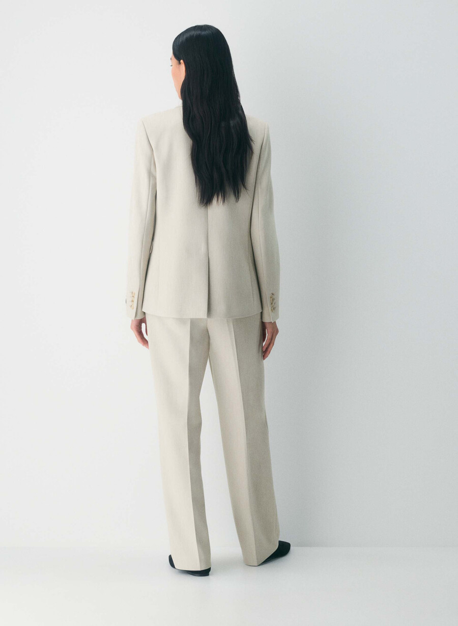 new agency pant - reessential heather matte pearl