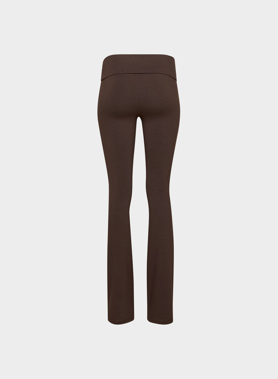 homestretch smooth amp foldover pant rich mocha brun