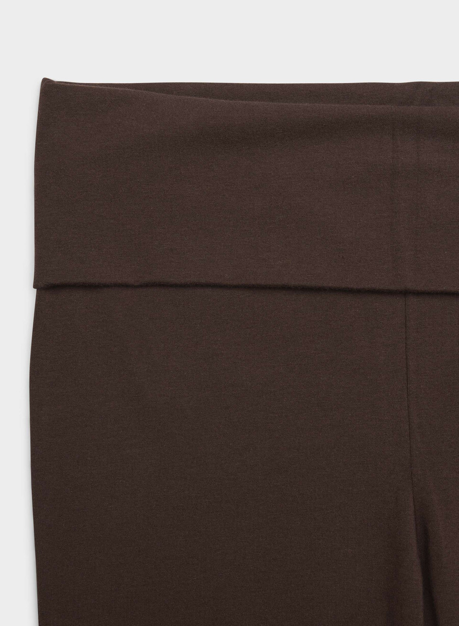 homestretch smooth amp foldover pant rich mocha brun