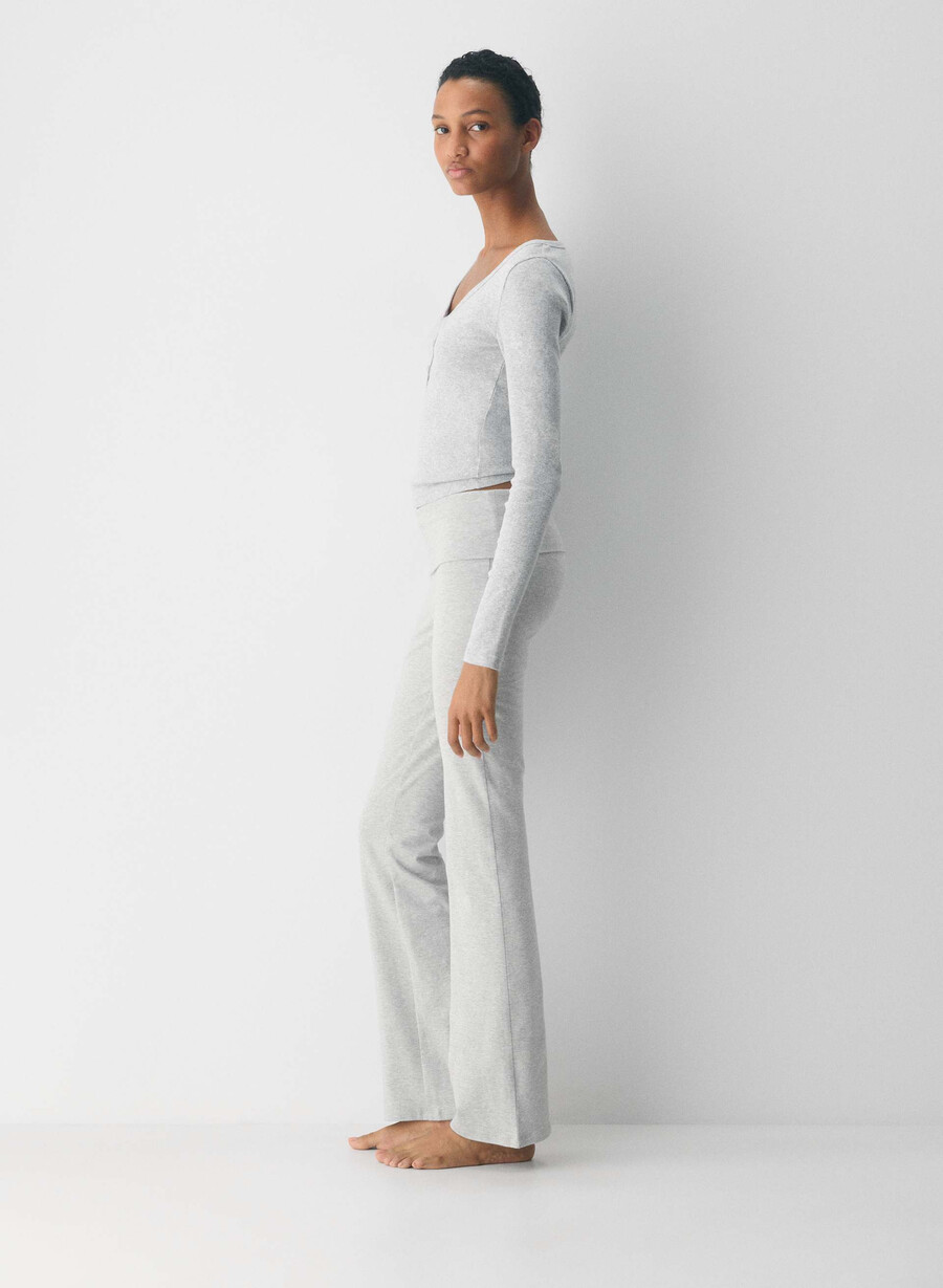 homestretch smooth amp foldover pant i melange krom