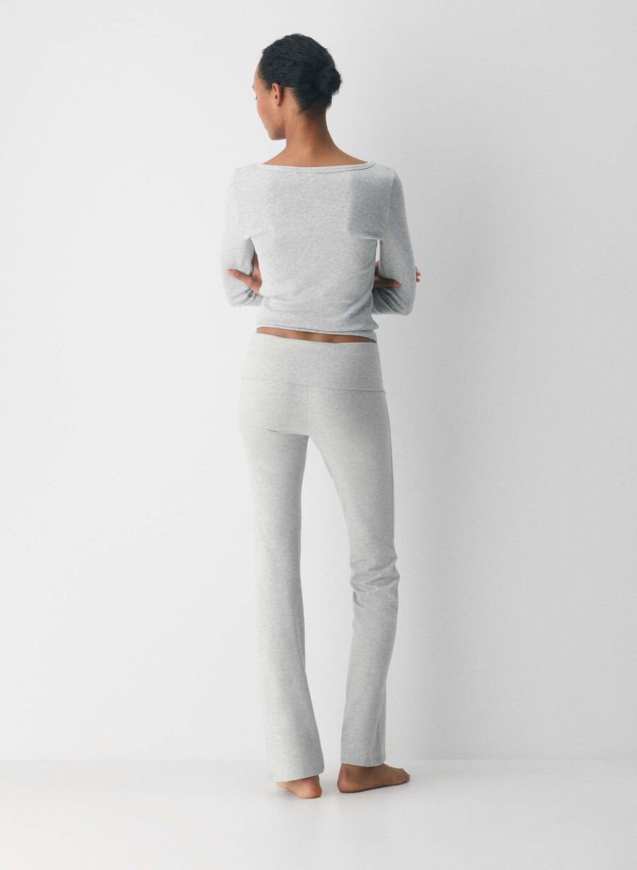 homestretch smooth amp foldover pant i melange krom
