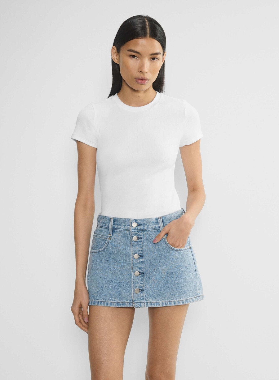denim forum gisele micro denimskjørt 7 År bleu taboo