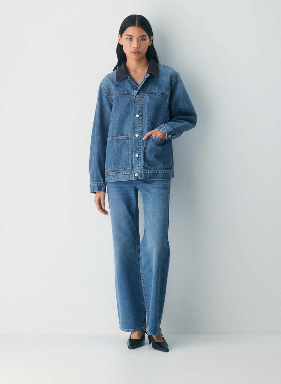 denim forum the workwear denim skjortejakke 5 år kiss n tell blÅ