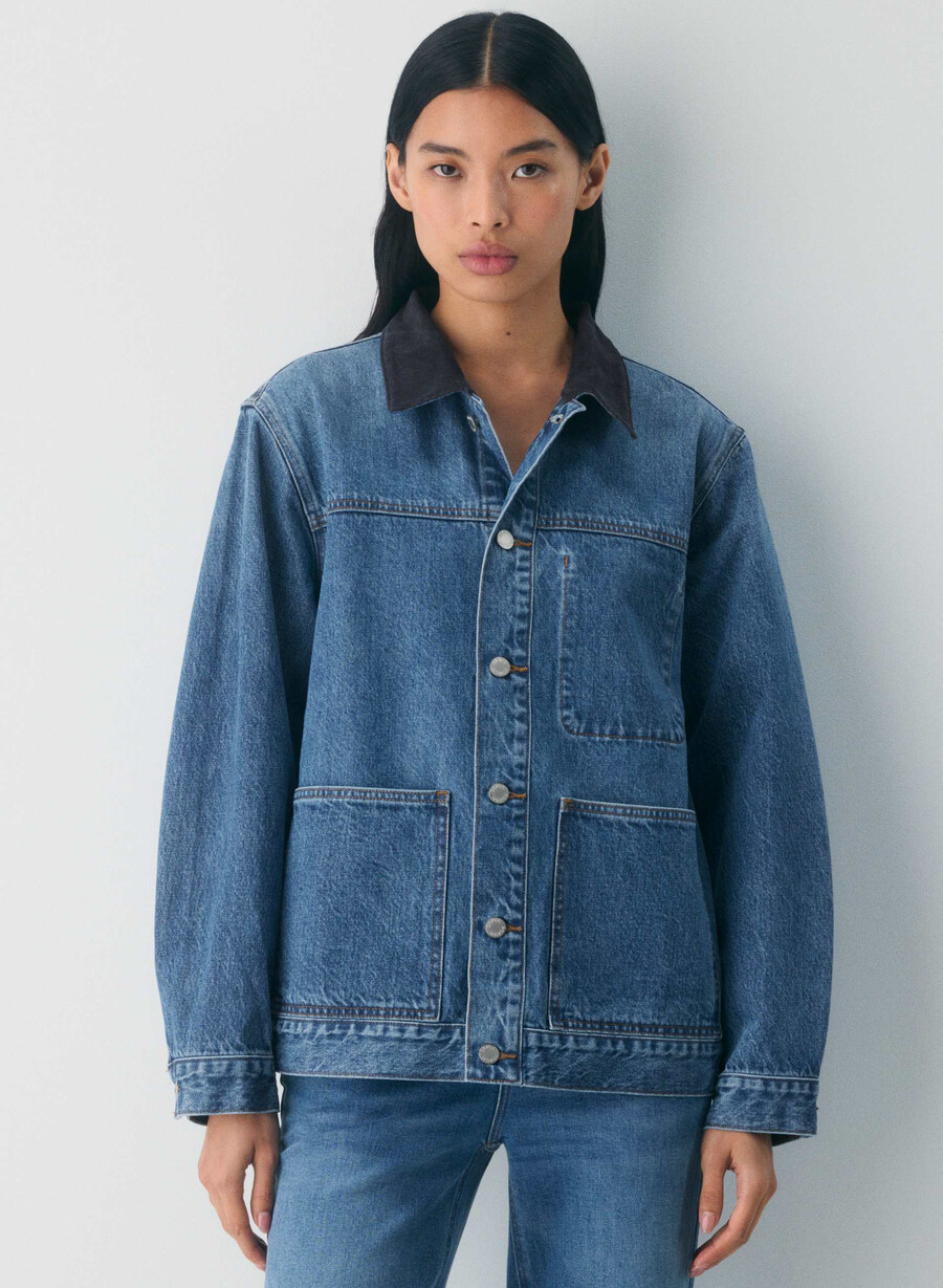 denim forum the workwear denim skjortejakke 5 år kiss n tell blÅ